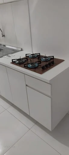 Detalhe de acabamento de móvel planejado sob medida